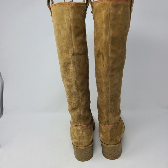 Kate Spade Chestnut Brown Suede Women's Tall Boots - Picture 4 of 11